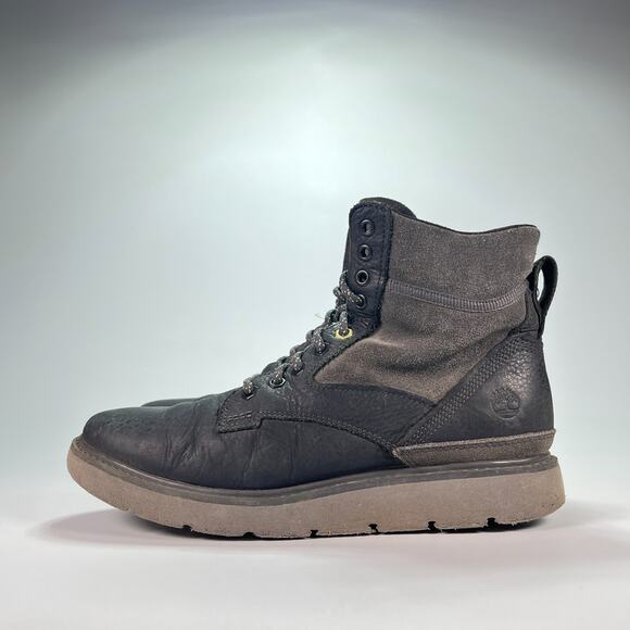 Timberland Kenniston Dark Gray Leather Lace Up Hiking Boots Women's Size 7.5 - Picture 4 of 11